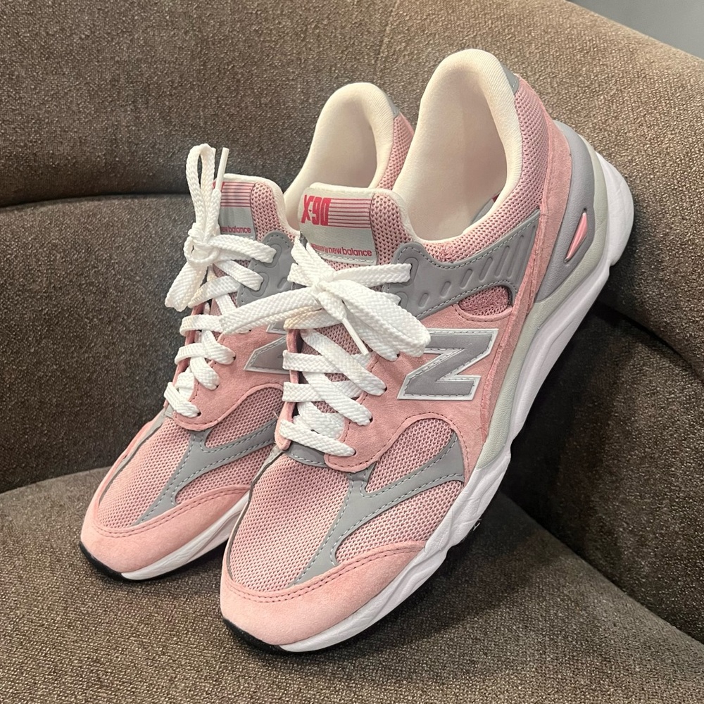 New Balance X90 Men Pink Athletic Sneakers size 10.5